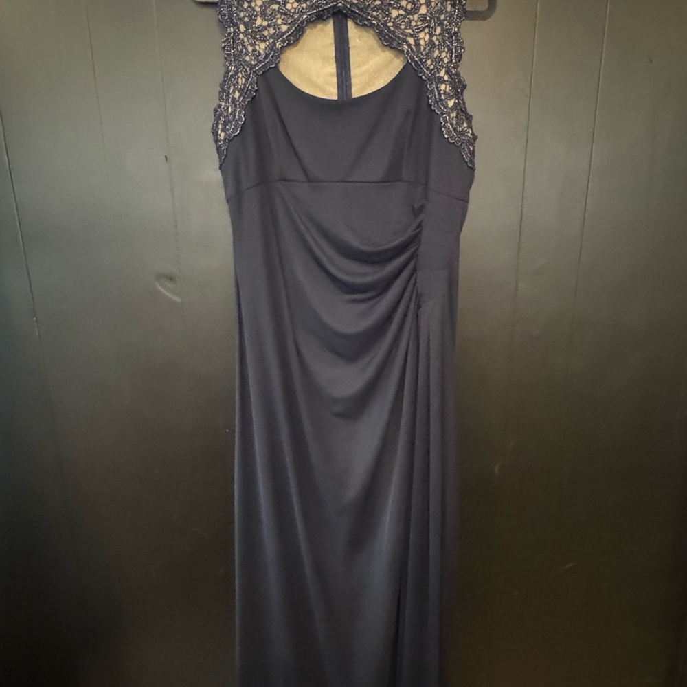 Alex Evenings Navy Lace Full-length Gown🤩